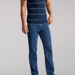Lee Men 100% Cotton Regular Fit Straight Leg Jeans Medium Stone Clothing 480T487