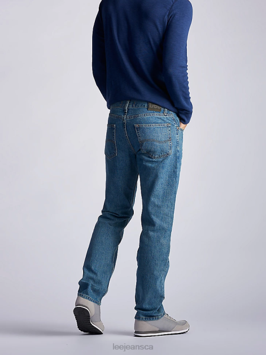 Lee Men 100% Cotton Regular Fit Straight Leg Jeans Wylie Clothing 480T504 - Image 2