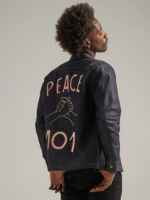 Lee Men 101 Peace Denim Overshirt Dry Clothing 480T905 - Image 6