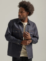 Lee Men 101 Peace Denim Overshirt Dry Clothing 480T905 - Image 7