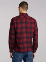 Lee Men 101 Plaid Wool Overshirt Salsa Clothing 480T927 - Image 2
