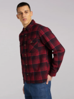 Lee Men 101 Plaid Wool Overshirt Salsa Clothing 480T927 - Image 3
