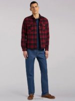 Lee Men 101 Plaid Wool Overshirt Salsa Clothing 480T927 - Image 5