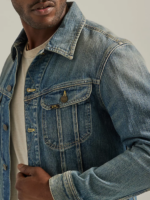 Lee Men 101 Rider Jacket Dry - Light Wash Clothing 480T1128 - Image 4
