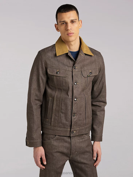 Lee Men 101 Storm Rider Jacket Dry - Brown Clothing 480T1125 - Image 6
