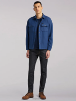 Lee Men 101 Wool Overshirt Lake Blue Clothing 480T930 - Image 5