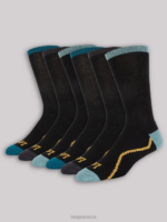 Lee Men 6-Pack Crew Sock Black Accessory 480T1173