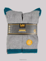 Lee Men 6-Pack Crew Sock Grey Accessory 480T1175 - Image 2