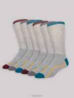 Lee Men 6-Pack Crew Sock Grey Accessory 480T1175