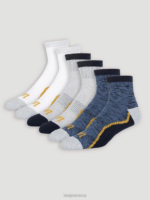 Lee Men 6-Pack Quarter Length Sock Navy Accessory 480T1168