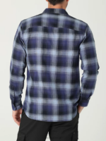 Lee Men All Purpose Classic Stretch Button Down Shirt Dreamy Blue Plaid Clothing 480T946 - Image 2