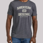 Lee Men American Original Graphic Tee Caviar Clothing 480T848