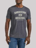 Lee Men American Original Graphic Tee Caviar Clothing 480T848