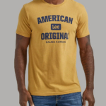 Lee Men American Original Graphic Tee Pale Gold Clothing 480T847