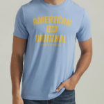 Lee Men American Original Graphic Tee Prep Blue Clothing 480T849
