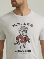 Lee Men Bull Graphic Tee Lunar Rock Clothing 480T875 - Image 3