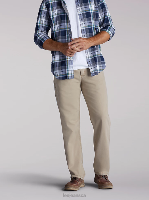 lee_men_carpenter_jean_khaki_canvas_clothing_480t649.png Lee Men Carpenter Jean Khaki Canvas Clothing 480T649 - Image 1