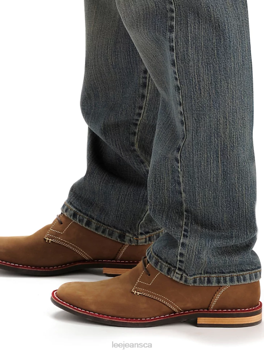 Lee Men Custom Fit Loose Straight Leg Jean (Big&Tall) Worn Stone Clothing 480T583 - Image 3