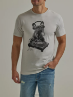 Lee Men DJ Dog Graphic Tee Lunar Rock Heather Clothing 480T861