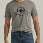 Lee Men Durable Workwear Graphic Tee Graphite Clothing 480T868