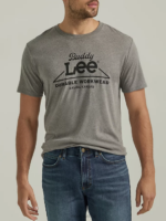 Lee Men Durable Workwear Graphic Tee Graphite Clothing 480T868
