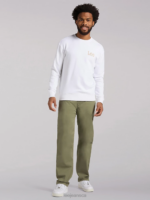 Lee Men European Collection Chetopa Relaxed Fit Chino Olive Green Clothing 480T788