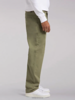 Lee Men European Collection Chetopa Relaxed Fit Chino Olive Green Clothing 480T788 - Image 4