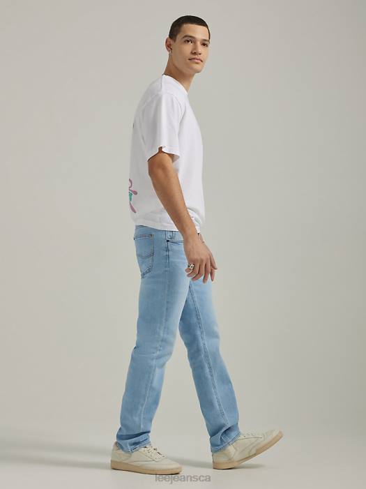 Lee Men European Collection Daren Straight Leg Jean Blue Light Sky Clothing 480T536 - Image 2