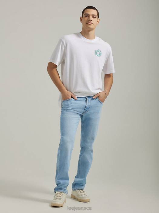 Lee Men European Collection Daren Straight Leg Jean Blue Light Sky Clothing 480T536 - Image 1