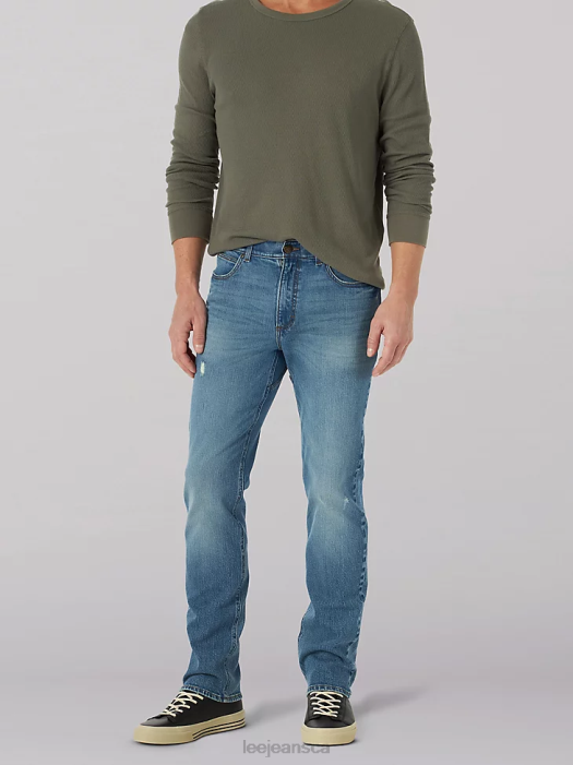 Lee Men Extreme Motion 4-Way Stretch Slim Straight Jean High King Clothing 480T631 - Image 2