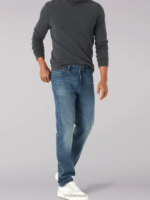 Lee Men Extreme Motion 4-Way Stretch Slim Straight Jean Wallace Clothing 480T630