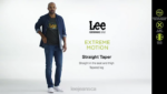 Lee Men Extreme Motion 4-Way Stretch Straight Tapered Jean Counter Punch Clothing 480T636 - Image 8