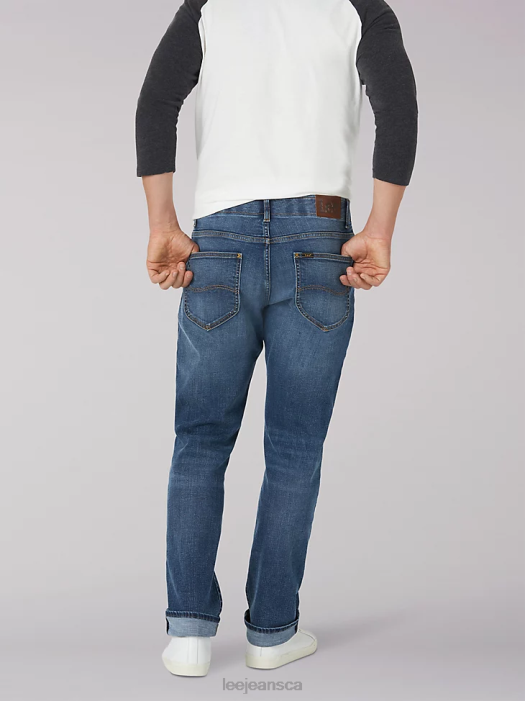 Lee Men Extreme Motion Athletic Tapered Leg Jean Wipeout Clothing 480T685 - Image 2