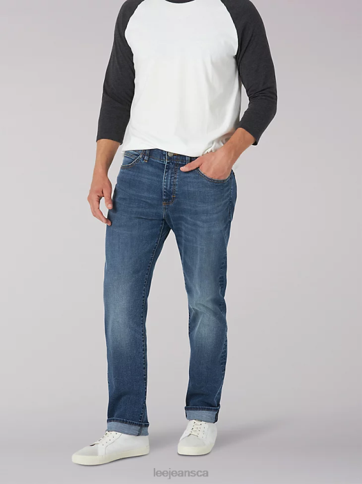 Lee Men Extreme Motion Athletic Tapered Leg Jean Wipeout Clothing 480T685 - Image 1