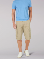 Lee Men Extreme Motion Cameron Relaxed Fit Cargo Short Oscar Khaki Clothing 480T978