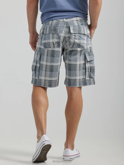 Lee Men Extreme Motion Carolina Cargo Short Basic Gray Plaid Clothing 480T984 - Image 2