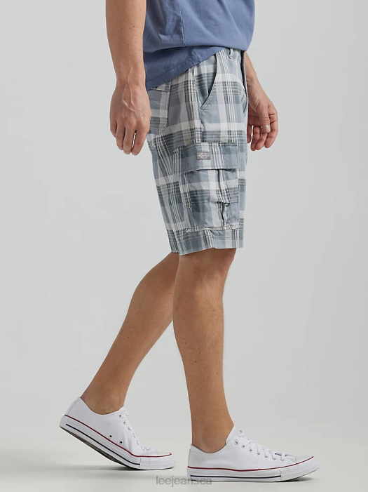 Lee Men Extreme Motion Carolina Cargo Short Basic Gray Plaid Clothing 480T984 - Image 3