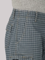 Lee Men Extreme Motion Carolina Cargo Short Grey Plaid Clothing 480T992 - Image 4