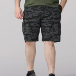 Lee Men Extreme Motion Crossroad Short (Big & Tall) Black Camo Clothing 480T1018