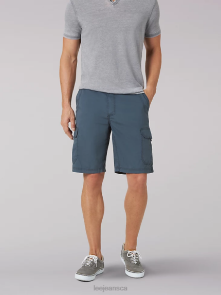Lee Men Extreme Motion Crossroads Shorts Slate Clothing 480T1010