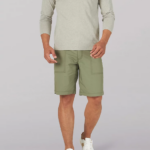 Lee Men Extreme Motion Deep Pocket Utility Short Deep Lichen Green Clothing 480T1027