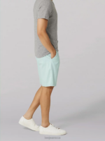 Lee Men Extreme Motion Flat Front Short Sea Green Clothing 480T1081 - Image 3