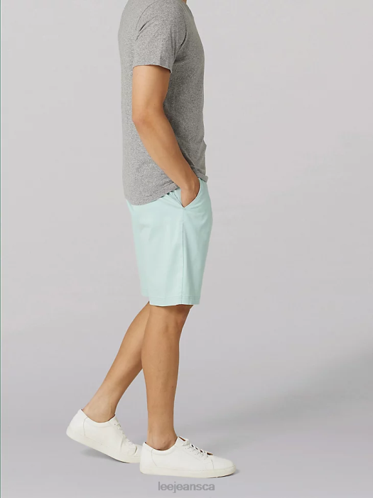 Lee Men Extreme Motion Flat Front Short Sea Green Clothing 480T1081 - Image 3