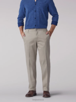 Lee Men Extreme Motion Khaki Pant Pebble Clothing 480T724