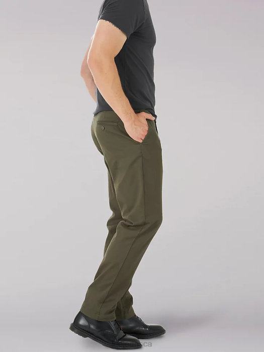Lee Men Extreme Motion MVP Relaxed Fit Flat Front Pant Forest Clothing 480T754 - Image 3