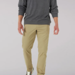 Lee Men Extreme Motion MVP Relaxed Fit Flat Front Pant Kc Khaki Clothing 480T758
