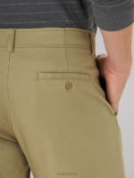 Lee Men Extreme Motion MVP Relaxed Fit Flat Front Pant Kc Khaki Clothing 480T758 - Image 3