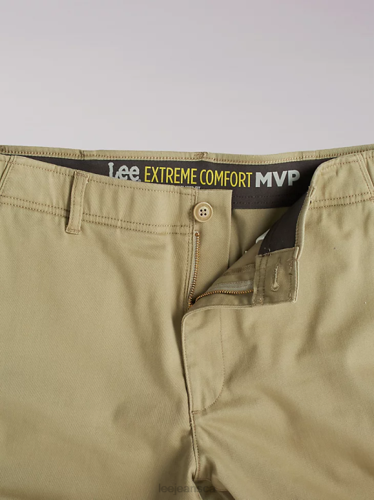 Lee Men Extreme Motion MVP Relaxed Fit Flat Front Pant Kc Khaki Clothing 480T758 - Image 4