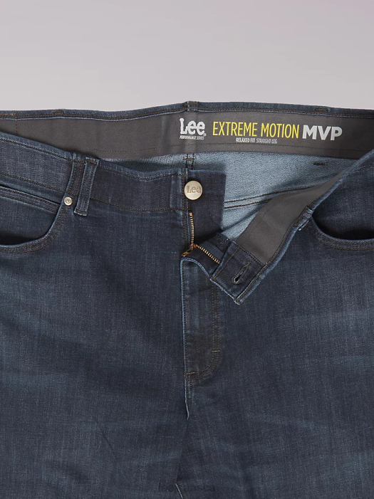 Lee Men Extreme Motion MVP Relaxed Straight Jean (Big & Tall) Executive Clothing 480T592 - Image 5