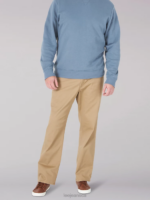 Lee Men Extreme Motion MVP Relaxed Straight Jean (Big & Tall) Oscar Khaki Clothing 480T594
